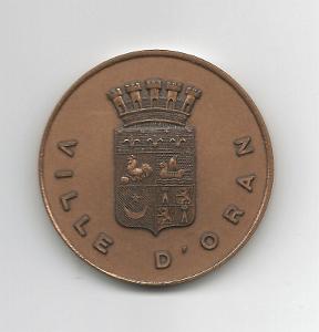 MEDAILLES D AFN 168 - Medaille de la ville d'Oran- collection Henri Belasco